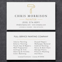 Minimalist Painter White Gold Modern