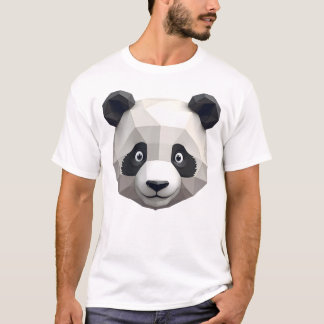 Minimalist Panda Head T-Shirt