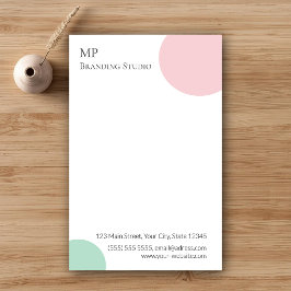 Minimalist Pastel Branding Design Brevpapper
