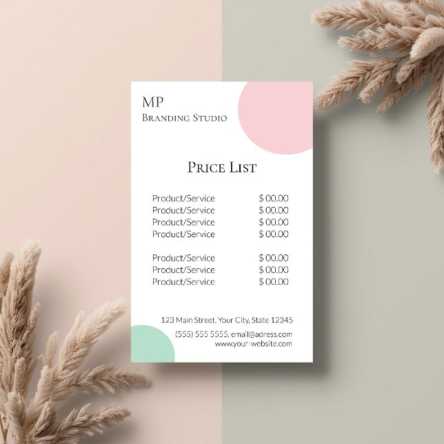 Minimalist Pastel Branding Design Flygblad (Skapare uppladdad)