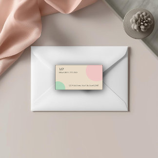 Minimalist Pastel Branding Design Fraktsedel