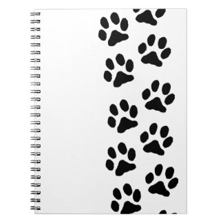 Minimalist Paw Print Notebook - Organizing with Pe Anteckningsbok