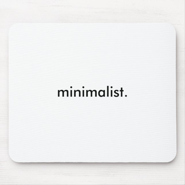 minimalist. period musmatta (Framsidan)
