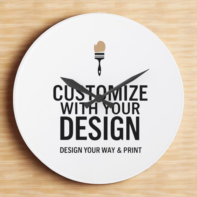 Minimalist Personalized Company Branded Custom  Stor Klocka (Skapare uppladdad)