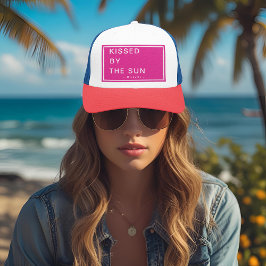 Minimalist Personalized Kissed by the Sun Keps