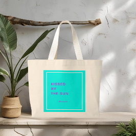 Minimalist Personalized Kissed by the Sun Tote Bag Jumbo Tygkasse