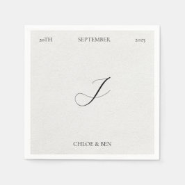 Minimalist, Personalized Napkins Pappersservett