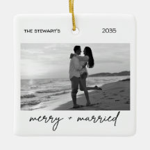 Minimalist Photo Merry & Married Elegant Simple