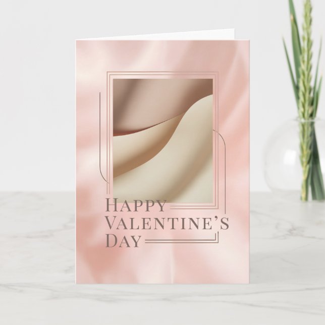 Minimalist Photo Valentine Card Kort (Framsida)
