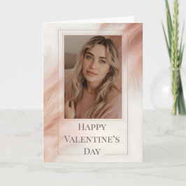 Minimalist Photo Valentine Card Kort