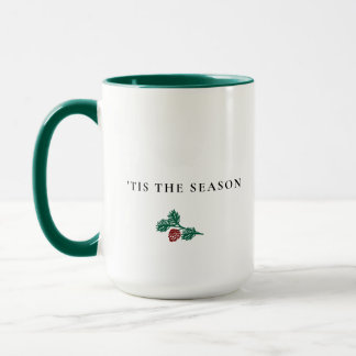 Minimalist Pine Branch Christmas – ’Tis The Season Mugg