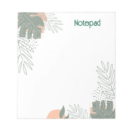 Minimalist plant paper notebook anteckningsblock