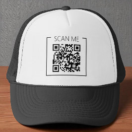 Minimalist QR Code Scan Me Business Keps