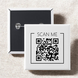 Minimalist QR Code Scan Me Business Knapp
