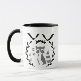 Minimalist Raccoon Graphic Mugg