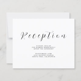 Minimalist Reception Information Insert Flyer