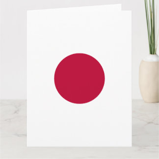 Minimalist Red Circle Design Spiral Kort