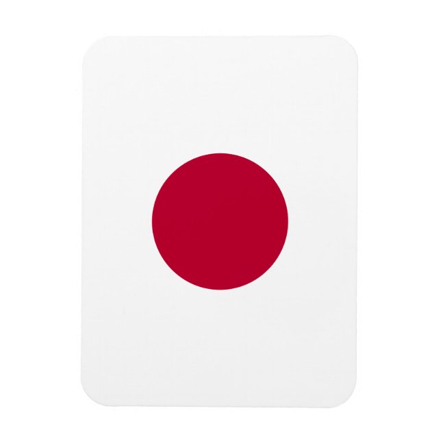 Minimalist Red Circle Design Spiral Magnet (Vertikal)