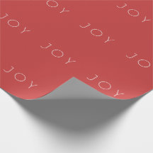 Minimalist Red Joy Typography Mönster