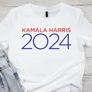Minimalist Red och Blue Kamala Harris 2024 T Shirt