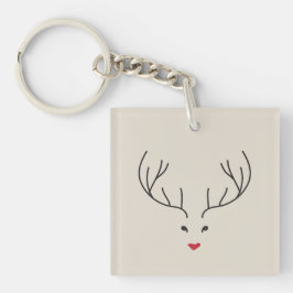minimalist reindeer face