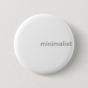 Minimalist rena knapriga vit och grått knäppas knapp