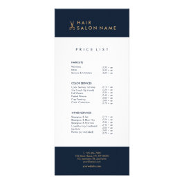 Minimalist rent guld Scissors hårsalongstylisten Reklamkort