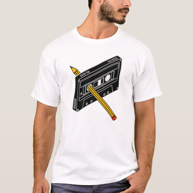 Minimalist Retro rewind T Shirt (Framsida)