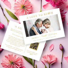 Minimalist Romantic Wedding Anniversary in Gold Spara Datumet