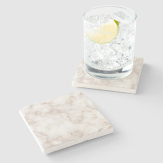 Minimalist Rose Gold and White Marble Stone  Stenunderlägg