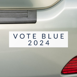 Minimalist Rösta Blått Kamala Harris 2024 Bildekal