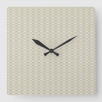 Minimalist Sage Green Geometric Wall Clock Fyrkantig Klocka