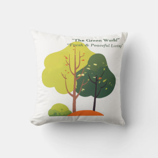 Minimalist Sage Green Tree Pillow Cover  Kudde