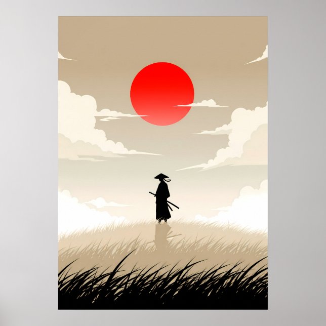 Minimalist Samurai Poster (Framsidan)