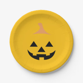 Minimalist Scary Pumpkin