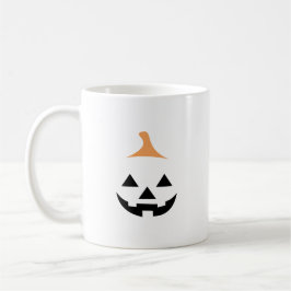 Minimalist Scary Pumpkin Kaffemugg