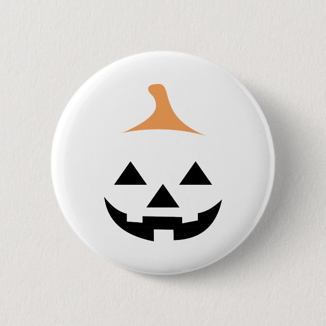 Minimalist Scary Pumpkin Knapp (Framsida)