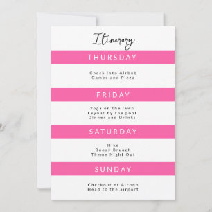 Minimalist Scottsdale Bach Party-resplan Inbjudningar