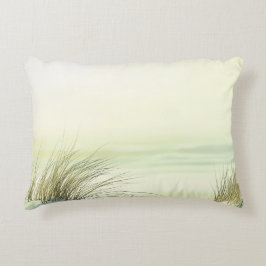 Minimalist Serene White Sand Dunes Beach Prydnadskudde