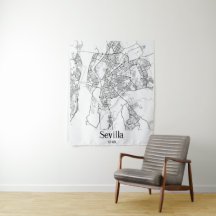 Minimalist Sevilla City Karta
