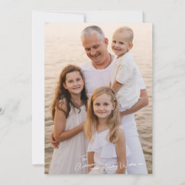 Minimalist Simple Photo Chistmas Julkort