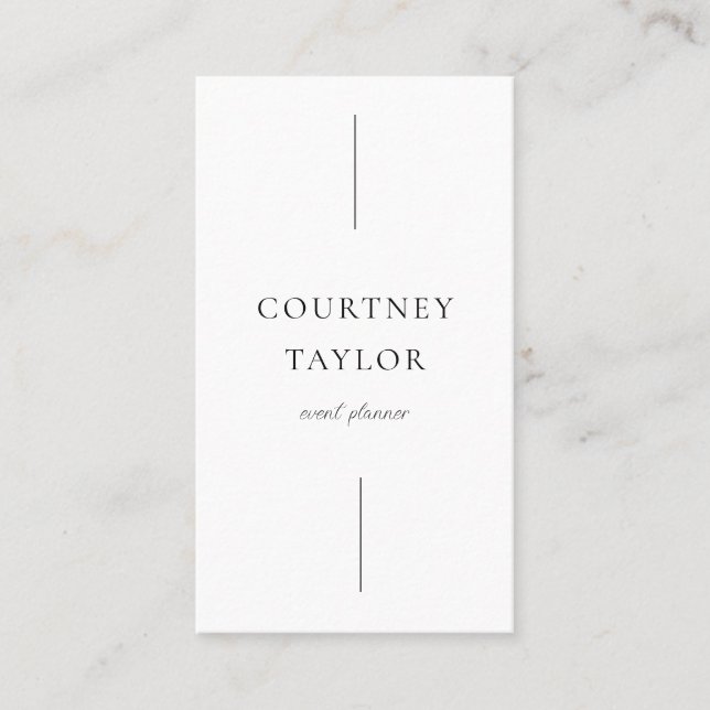 Minimalist simple professional with QR code Visitkort (Framsida)