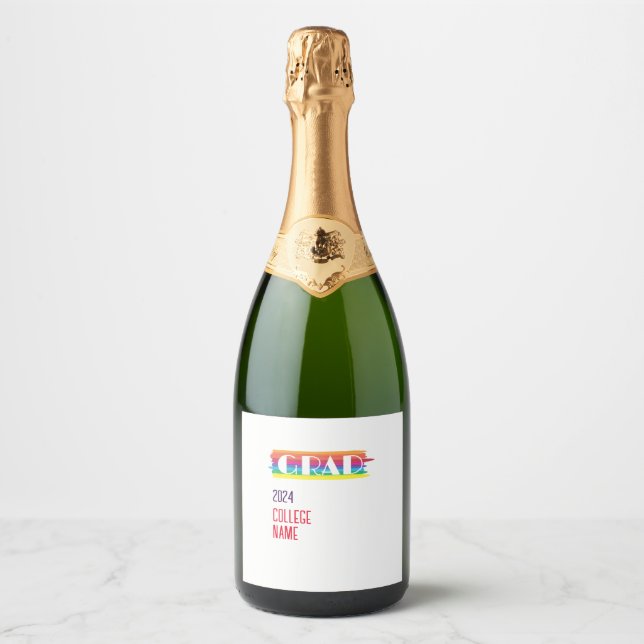 Minimalist simple rainbow graduate  (Framsida)