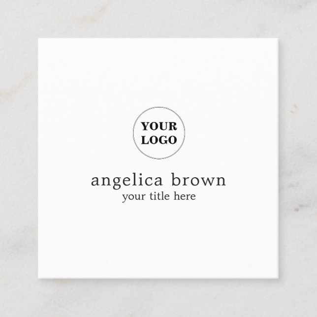 Minimalist skräddarsy visitkort (Framsida)