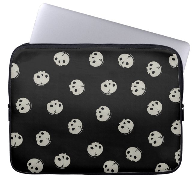  Minimalist Skull Pattern Aesthetic Phone case Laptop Fodral (Framsidan)