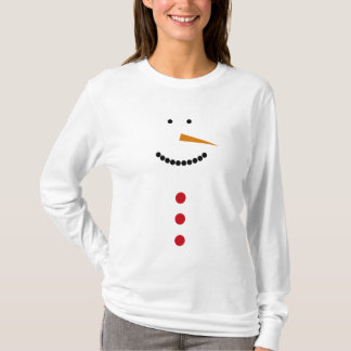 Minimalist snögubbe t shirt