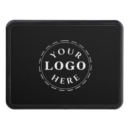 Minimalist Solid Black Custom Logo Hitch Guard Dragkroksskydd