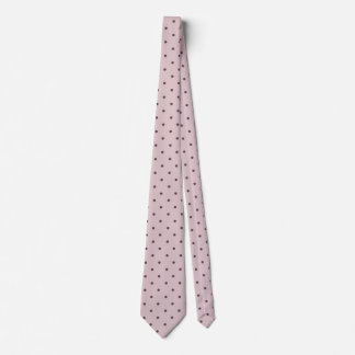 Minimalist Söt Mjuk Ljus Rosa Brun Prickar Slips