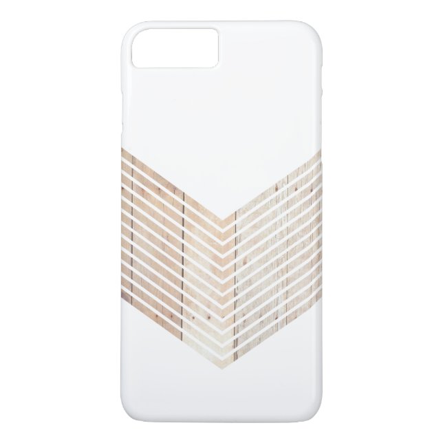 Minimalist sparre för vit med trä Case-Mate iPhone skal (Baksida)