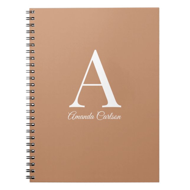 Minimalist Spiral Notebook Anteckningsbok (Framsidan)